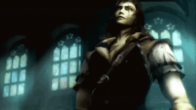 Man With Long Hair And Gloves GIF
