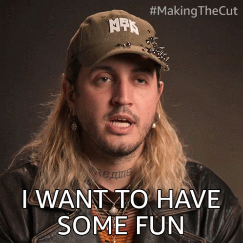 Man With Long Hair And NPK Hat GIF