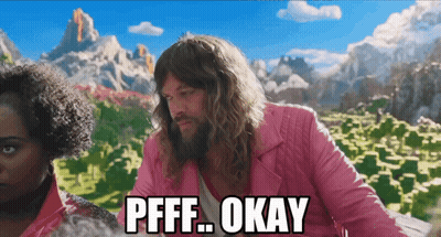 Man With Long Hair And Pink Jacket Saying Pfff Okay GIF
