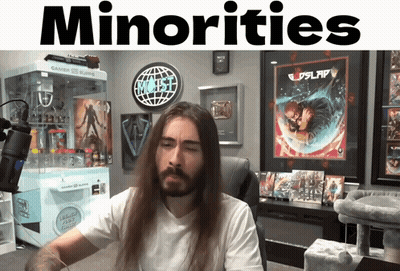 Man With Long Hair At Microphone Minorities GIF