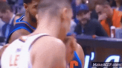 Man With Long Hair, Beard And Blue Bandana GIF