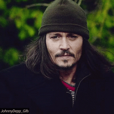 Man With Long Hair Beard Beanie Black Jacket GIF