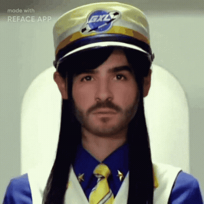 Man With Long Hair Beard Hat Saying BXL GIF