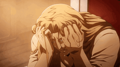 Man With Long Hair Covering Face GIF