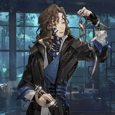 Man With Long Hair Holding Scissors In Front Of Window GIF