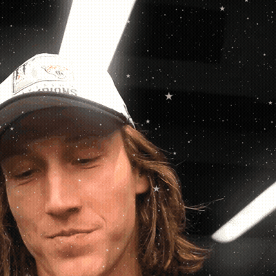 Man With Long Hair In Champions Hat GIF