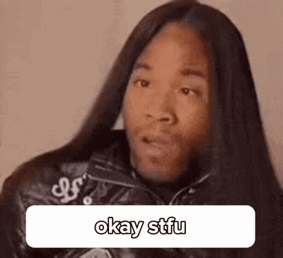 Man With Long Hair Making Funny Face GIF