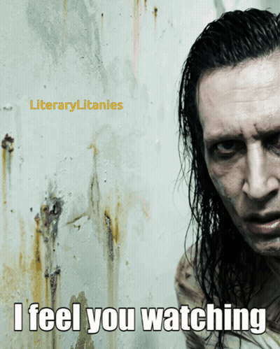 Man With Long Hair Saying I Feel You Watching GIF