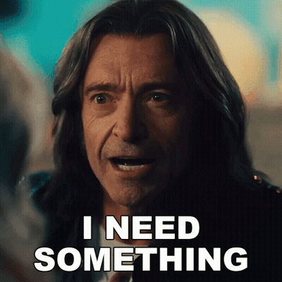 Man With Long Hair Saying I Need Something GIF