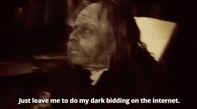 Man With Long Hair Saying Leave Me To Do My Dark Bidding GIF