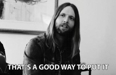 Man With Long Hair Saying That's A Good Way GIF