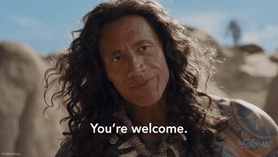 Man With Long Hair Saying Youre Welcome GIF