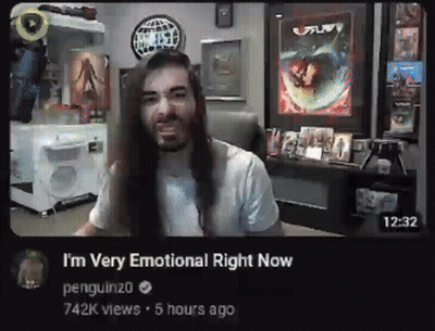 Man With Long Hair Says I'm Very Emotional Right Now GIF