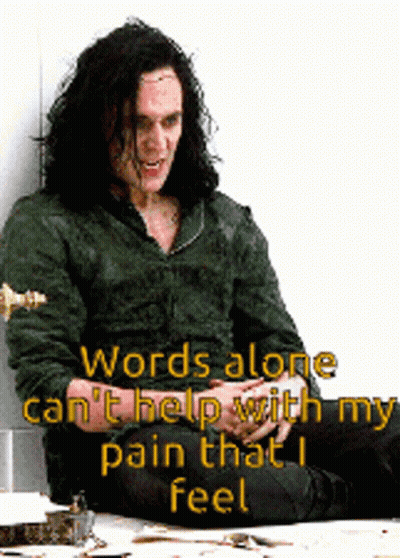 Man With Long Hair Says Life Is Pain GIF