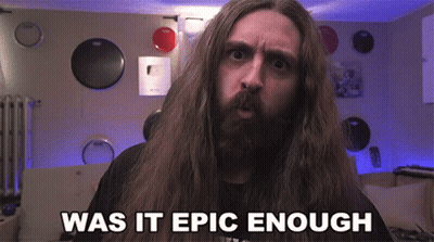 Man With Long Hair Says Was It Epic Enough GIF