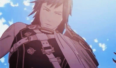 Man With Long Hair Under Blue Sky GIF