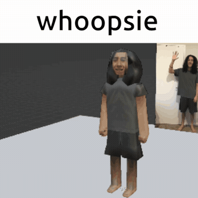 Man With Long Hair Whoopsie GIF