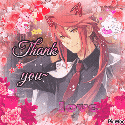 Man With Long Red Hair Saying Thank You GIF