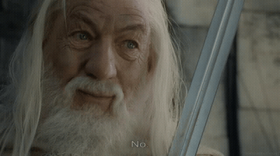 Man With Long White Hair And Beard Holding Sword GIF