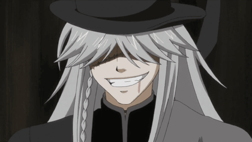 Man With Long White Hair Smiling GIF