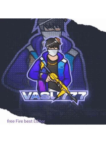 Man With Mask Holding Gun Vasu7 Sticker