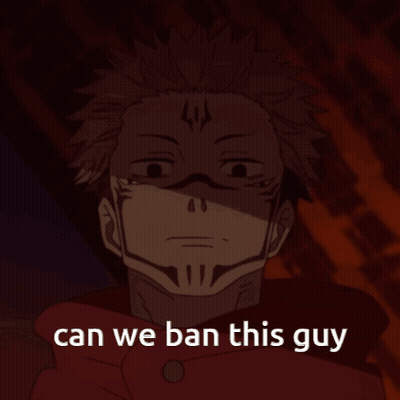 Man With Mask Saying Can We Ban This Guy GIF
