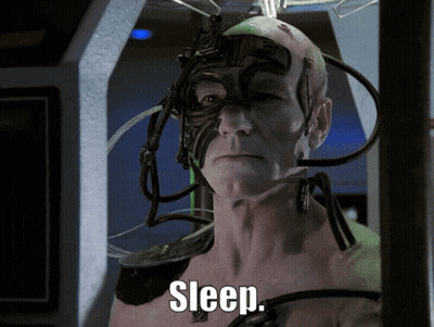 Man With Mask Saying Sleep GIF