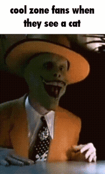Man With Mask Wearing Hat And Tie GIF
