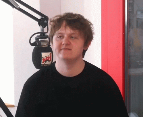 Man With Microphone And NRJ Sticker GIF