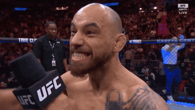 Man With Microphone Saying UFC Smiling GIF