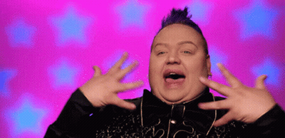 Man With Mohawk And Bow Tie Surprised GIF