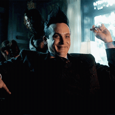 Man With Mohawk Arms Outstretched GIF