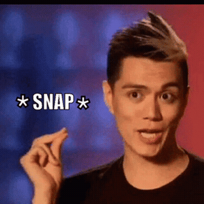 Man With Mohawk Making Funny Face Snap GIF