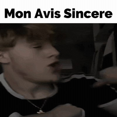 Man With Mon Avis Sincere GIF