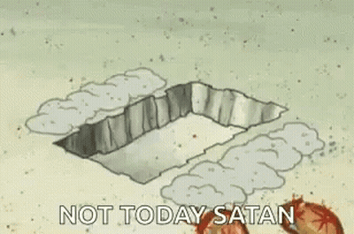 Man With Monkey Mask Says Not Today Satan GIF