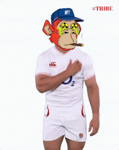 Man With Monkey Mask Smoking Cigarette In Front Of Letter G GIF