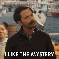 Man With Moustache Likes The Mystery GIF