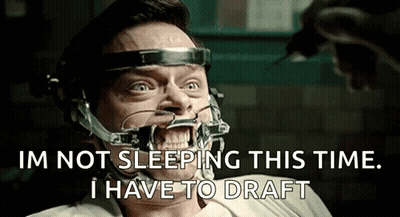 Man With Mouth Guard Saying I'm Not Sleeping This Time GIF
