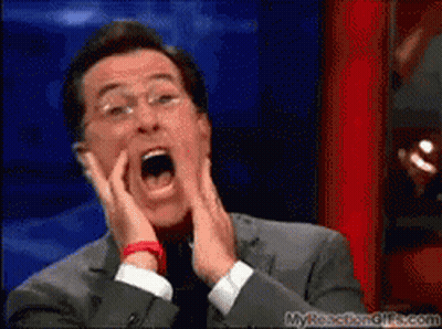 Man With Mouth Open And Hands On Face GIF