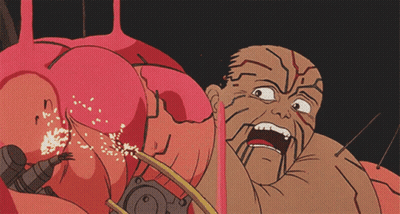 Man With Mouth Open And Red Background GIF