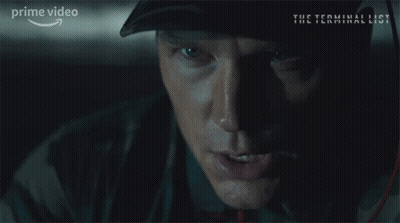 Man With Mouth Open In Terminal List Poster GIF