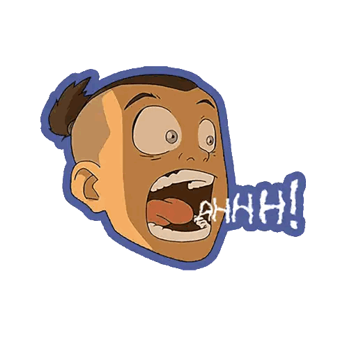 Man With Mouth Open Saying Ahhh Sticker
