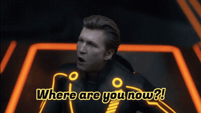 Man With Mouth Open Saying Where Are You Now GIF