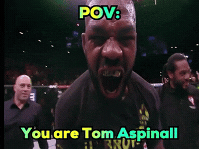 Man With Mouth Open Saying You Are Tom Aspinall GIF