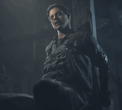 Man With Mouth Open Standing Next To Wall GIF