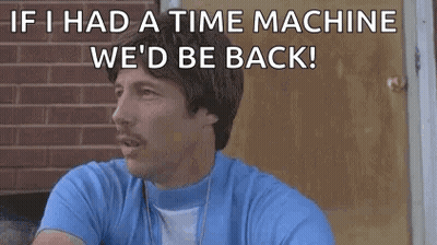 Man With Mustache And Blue Shirt Talking GIF
