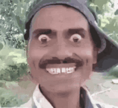 Man With Mustache And Hat Smiling GIF