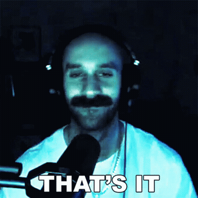 Man With Mustache And Headphones Says That GIF