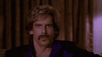 Man With Mustache And Necklace Thumbs Up GIF