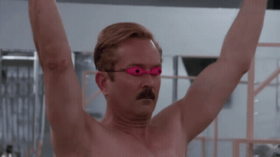 Man With Mustache And Pink Goggles GIF